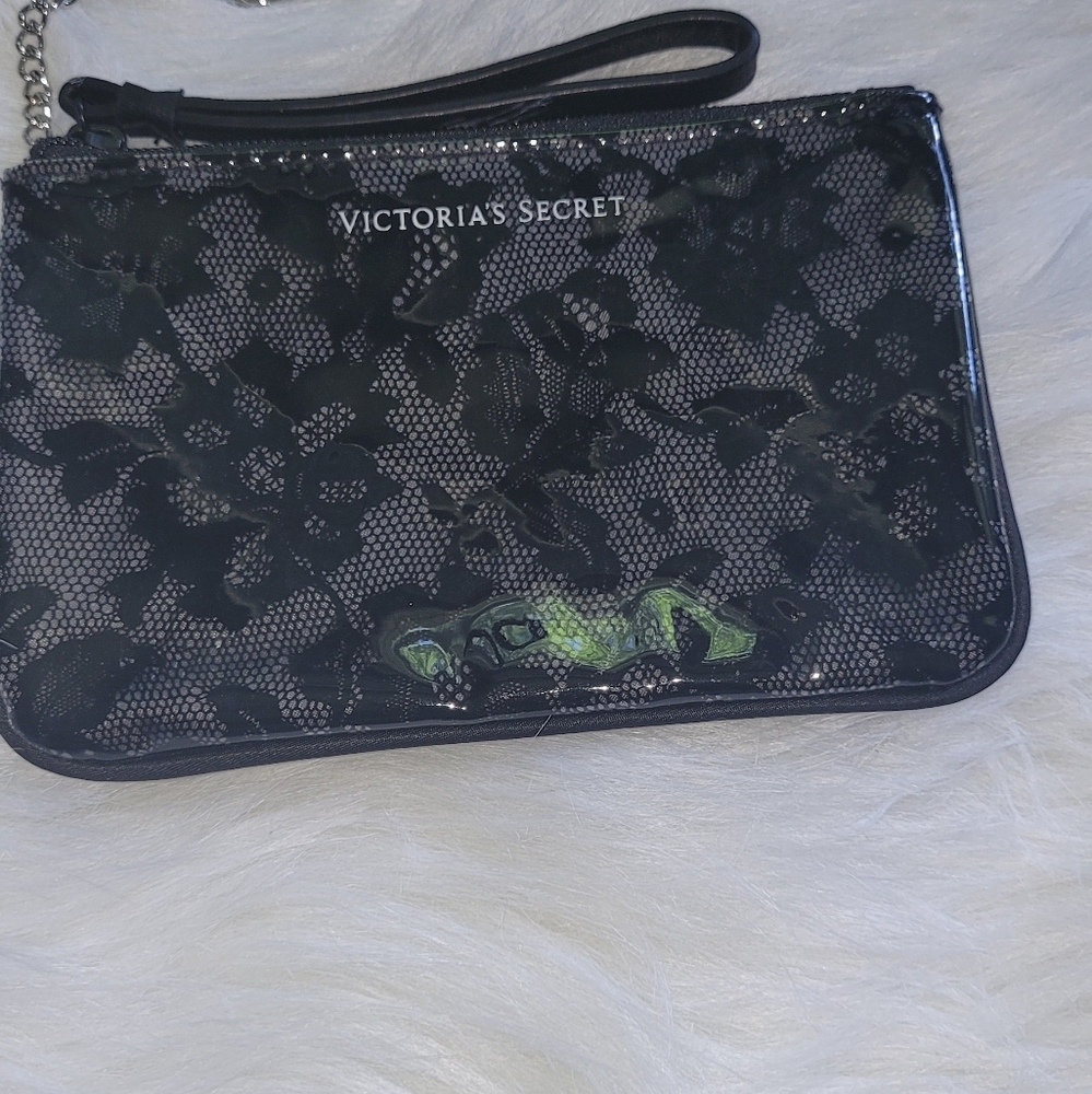 VICTORIA'S SECRET black lace wristlet